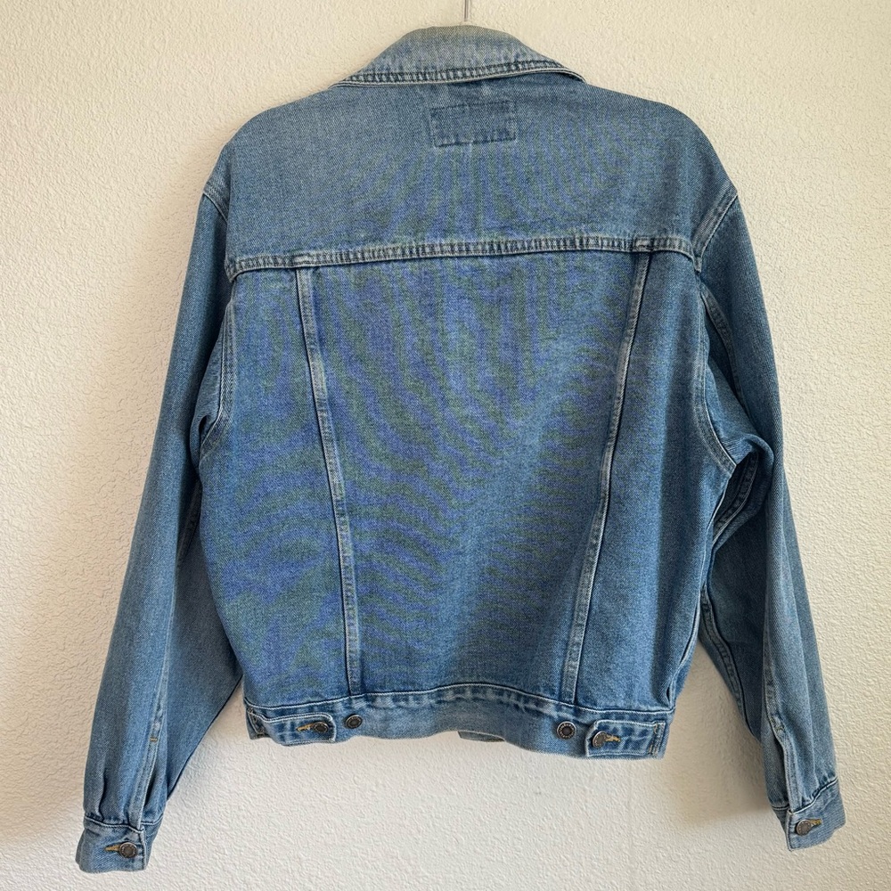 VTG Wrangler Hero Womens Small Trucker Denim Western Jacket 90s Gorpcore Worn In - Picture 6 of 11